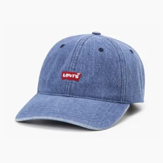 【LEVIS】男女同款 可調式皮環丹寧棒球帽 / 精工刺繡Logo / 白丹寧 人氣新品 歷史價格詳細信息