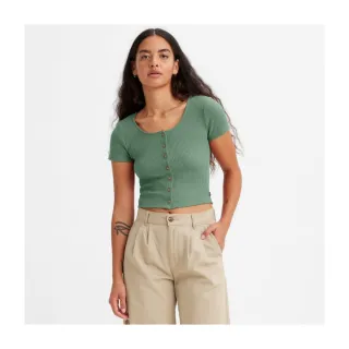 【LEVIS】女款 修身版深V領短袖T恤 / 復古波浪、雕花滾邊 熱賣單品 歷史價格詳細信息