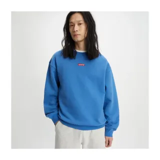 【LEVIS】男款 寬鬆版大學T / 迷你方形徽章Logo / 圓領設計 條紋拼色 熱賣單品 歷史價格詳細信息