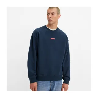 【LEVIS】男款 寬鬆版大學T / 迷你方形徽章Logo / 圓領設計 條紋拼色 熱賣單品 歷史價格詳細信息