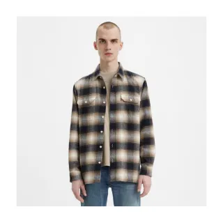 Levi's 男款 襯衫 格紋襯衫 長袖襯衫 復古風 黑白格紋 歷史價格詳細信息