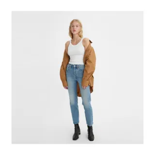 【LEVIS】女款 Wedgie高腰修身直筒牛仔長褲 / 淺藍破壞加工 / 及踝款 人氣新品 34964-0205 歷史價格詳細信息