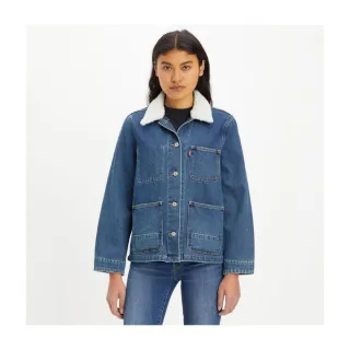 【LEVIS】女款 牛仔外套/Boyfriend寬鬆版型/Sherpa棉花絨/精工藍染水洗 熱賣單品 36137-0005 歷史價格詳細信息