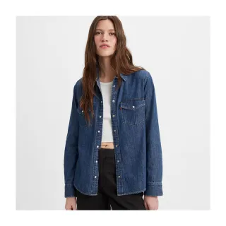 深藍色牛仔襯衫男長袖 潮牌寬鬆襯衫 春季新款男士休閒工裝外套 牛仔長袖襯衫男 歷史價格詳細信息