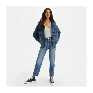 【LEVIS】女款 501 81S 上寬下窄 高腰修身排釦小直筒牛仔長褲 / 精工中藍染水洗 人氣新品 歷史價格詳細信息