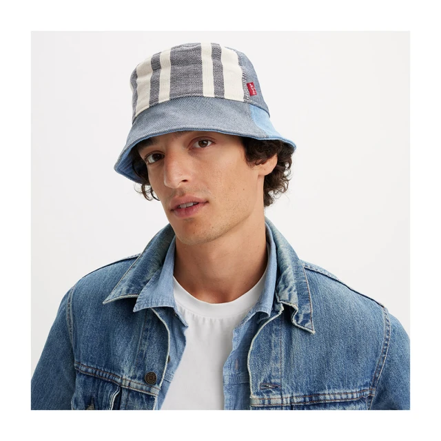 【LEVIS】男女同款 丹寧漁夫帽 / 精工刺繡Logo 人氣新品 歷史價格詳細信息