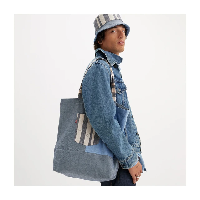 Levis 男女同款 手提、側背兩用丹寧迷你手拿包 / 拉鍊開口 / 精工刺繡Logo 歷史價格詳細信息