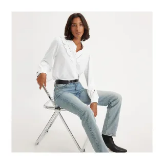 【LEVIS】女款 501 81S 上寬下窄 高腰修身排釦小直筒牛仔長褲 / 精工中藍染水洗 人氣新品 歷史價格詳細信息