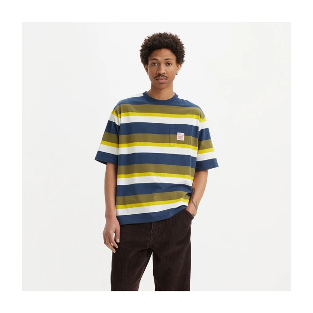 【LEVIS 官方旗艦】LEVIS Workwear工裝系列男款寬鬆版經典220G厚磅口袋短TEE 人氣新品 A5850-0004 歷史價格詳細信息
