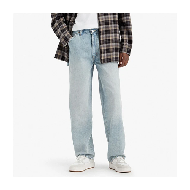 【LEVIS】Silver Tab銀標系列 男款 廓形寬直筒牛仔褲 / 精工灰黑石洗 人氣新品 歷史價格詳細信息