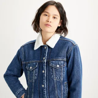 【LEVIS】女款 牛仔外套 / 寬鬆版型 / 精工中藍染水洗 / 天絲棉 熱賣單品 歷史價格詳細信息