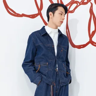 【LEVIS】男款 牛仔外套 / Type1復古寬鬆版型 / 多色牛仔拼接 / 後調節帶設計 人氣新品 歷史價格詳細信息