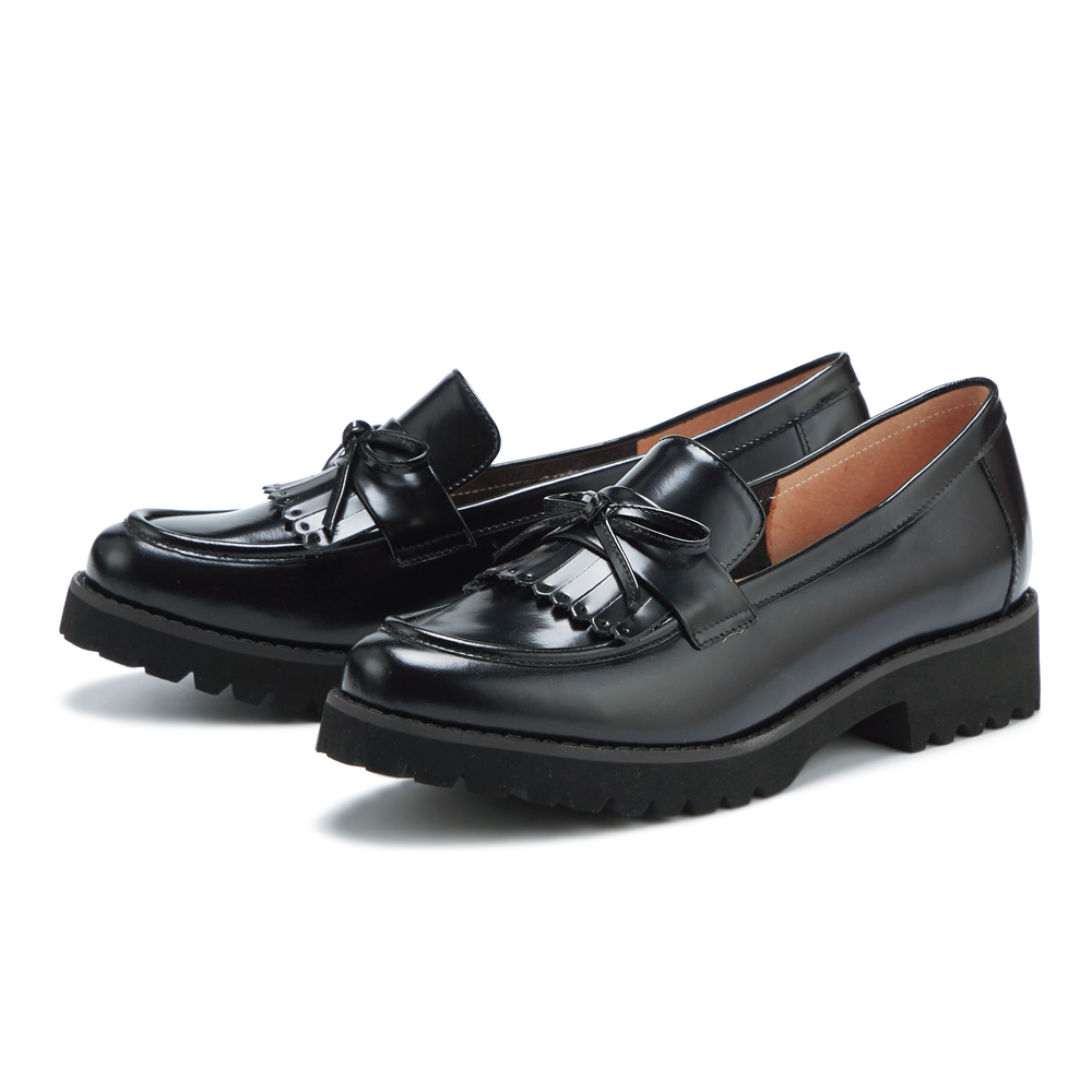 CHOiCE 真皮復古撞色免綁帶厚底休閒鞋 白+綠 歷史價格詳細信息