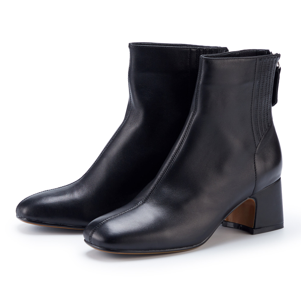 ORIN 羊皮素面百搭尖頭 女 低跟鞋 黑色 歷史價格詳細信息