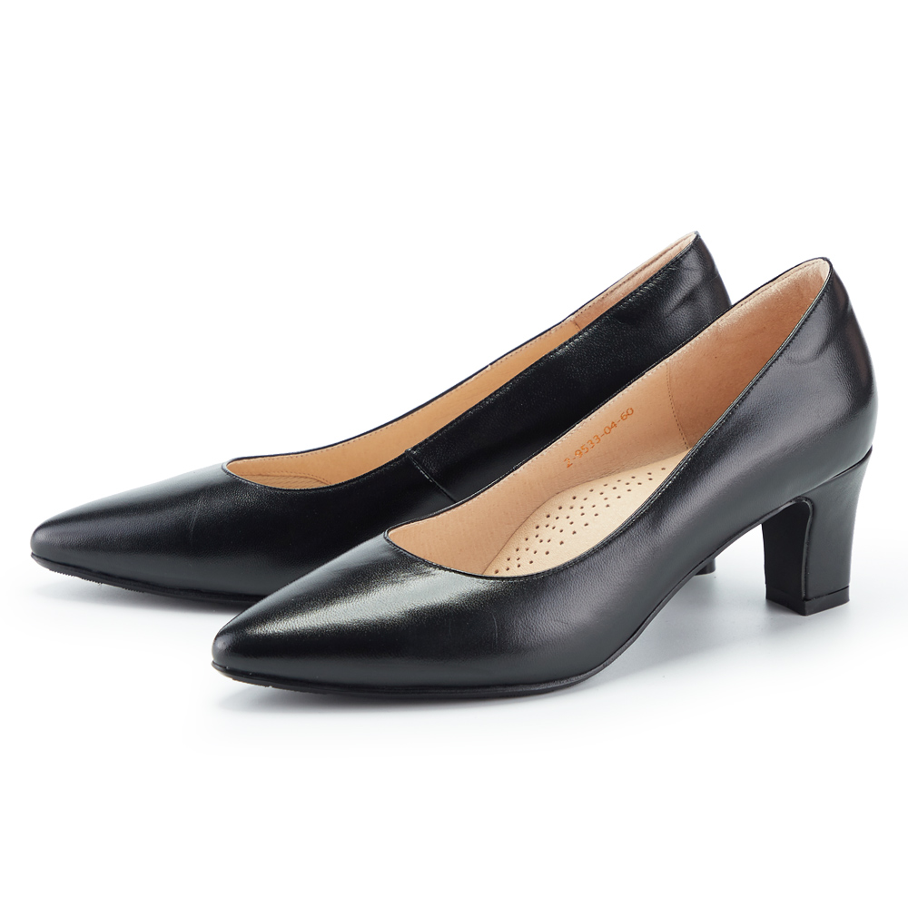 ORIN 質感羊皮素面尖頭粗低跟鞋 可可 歷史價格詳細信息