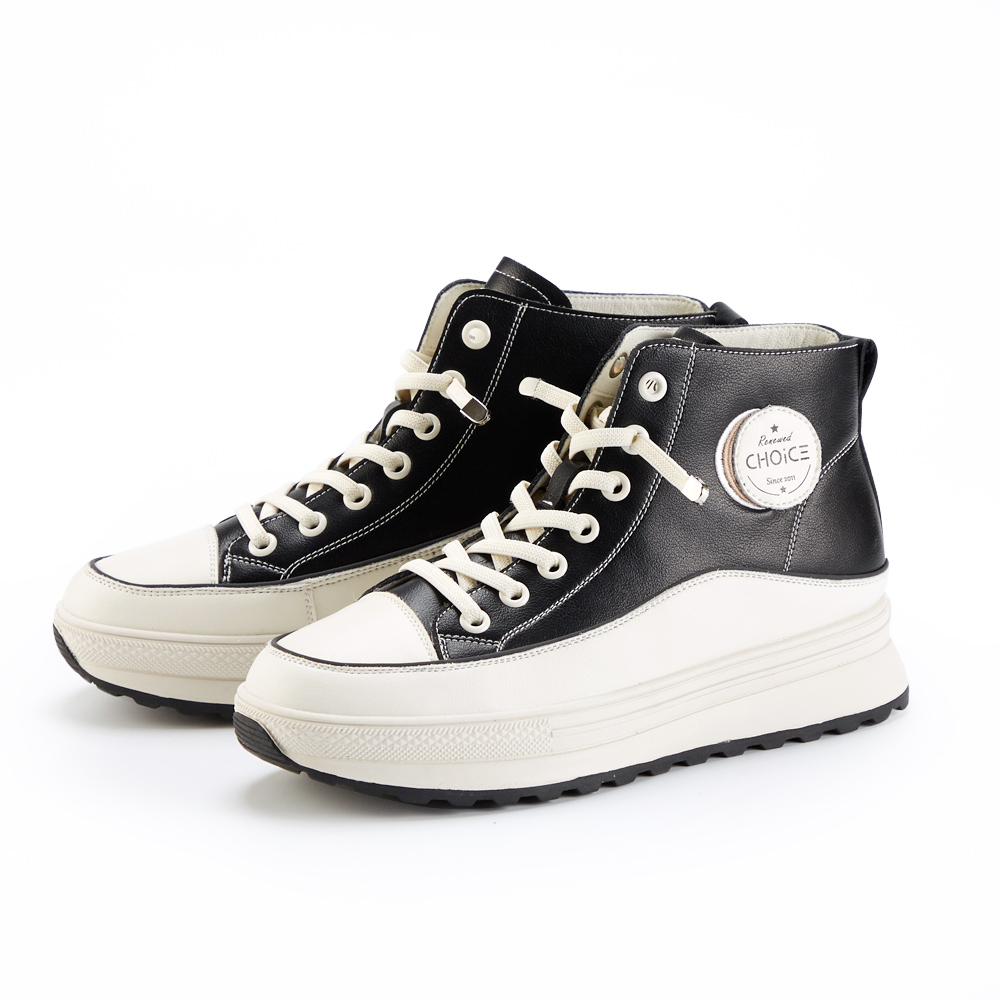 【CHOiCE】厚底綁帶造型反光老爹鞋(杏色) 歷史價格詳細信息