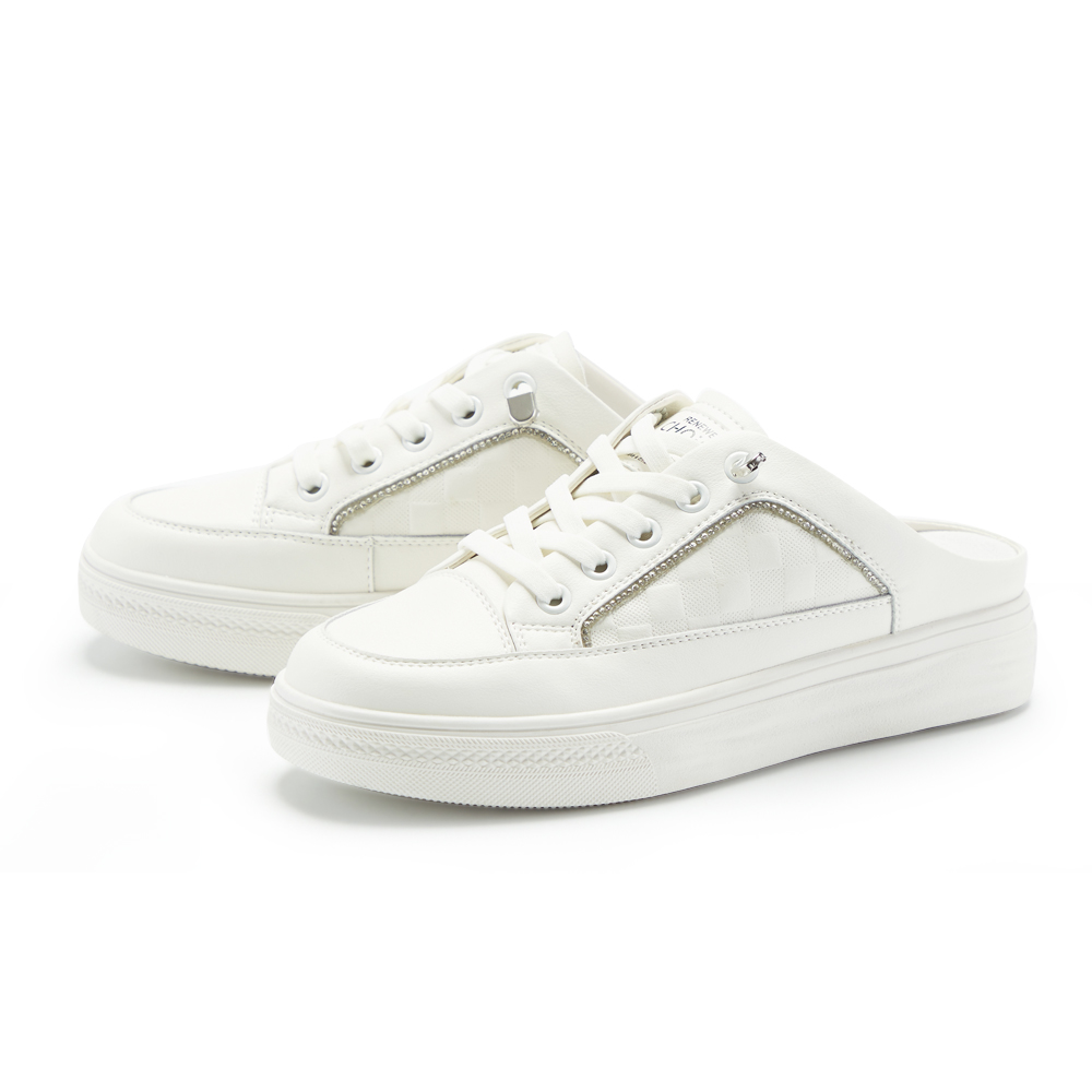 【CHOiCE】厚底綁帶造型反光老爹鞋(杏色) 歷史價格詳細信息