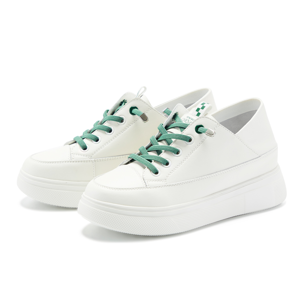 CHOiCE 真皮免綁帶厚底兩穿休閒鞋 棕色 歷史價格詳細信息