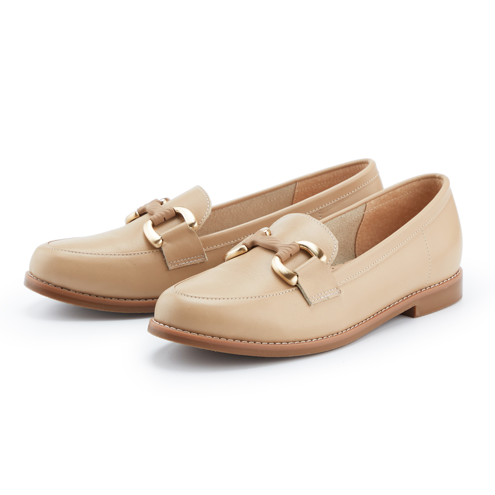 ORIN 造型洞洞真皮鑲金低跟真皮拖鞋 白色 歷史價格詳細信息