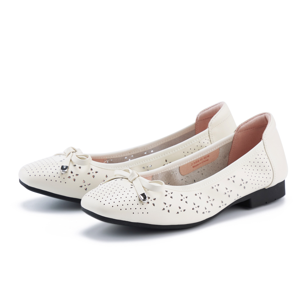 ORIN 真皮蝴蝶結洞洞樂福休閒鞋 白色 歷史價格詳細信息