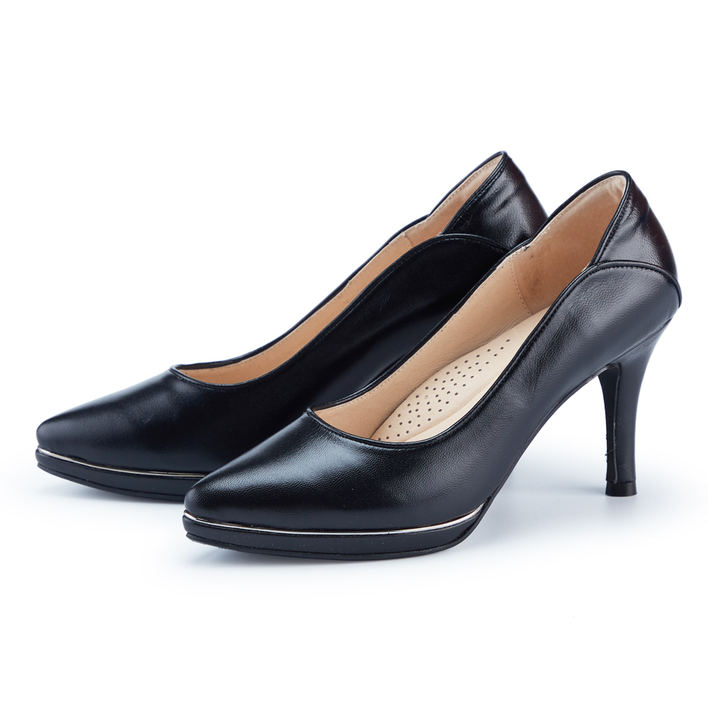 ORIN 典雅素面羊皮尖頭高跟鞋 黑色 歷史價格詳細信息