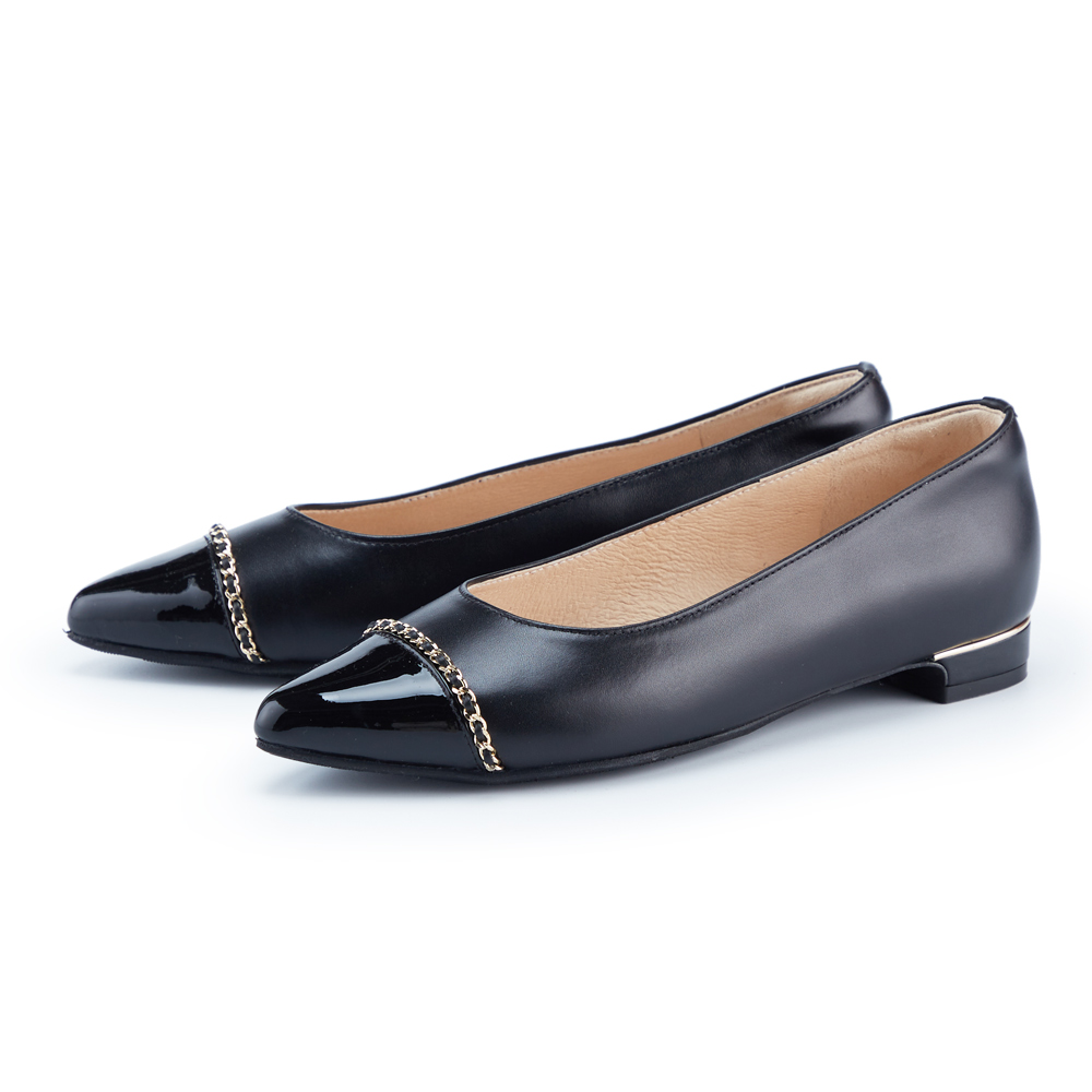 ORIN 典雅金屬方釦真皮平底鞋 粉色 歷史價格詳細信息