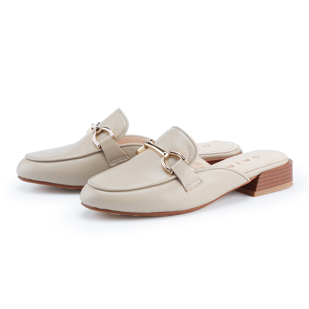 ORIN 典雅金屬方釦真皮平底鞋 粉色 歷史價格詳細信息