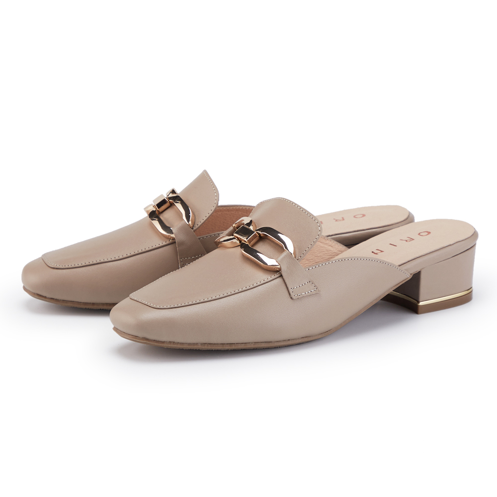 ORIN 牛皮燙鑽免綁帶厚底休閒鞋 綠色 歷史價格詳細信息