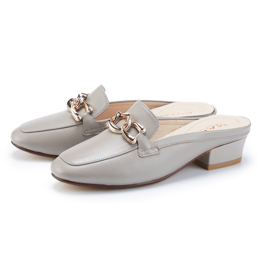 MAGY 真皮簡約經典皮帶釦環低跟長靴 黑色 歷史價格詳細信息