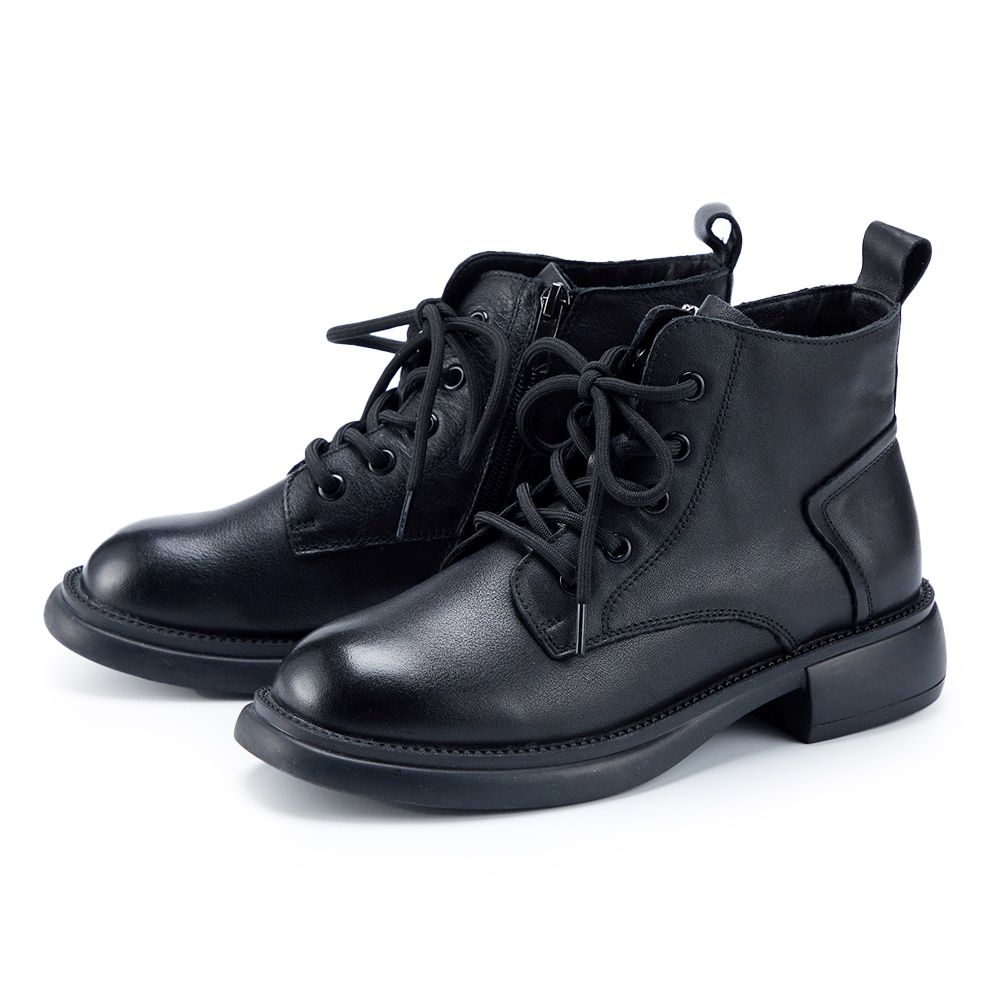 CHOiCE 質感牛皮素面綁帶低跟 牛津鞋 黑色 歷史價格詳細信息