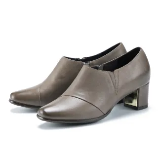 MAGY 蠟感馬銜釦真皮樂福低跟鞋 棕色 歷史價格詳細信息