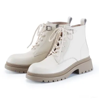 【TAS】個性金屬飾條羊皮尖頭低跟穆勒鞋(米白) 歷史價格詳細信息