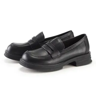 ORIN 素面金屬跟尖頭牛皮低跟鞋 黑色 歷史價格詳細信息