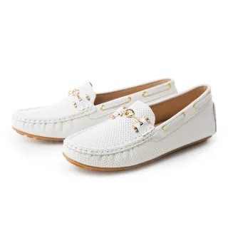 ORIN 洞洞造型蝴蝶結真皮方頭平底鞋 杏色 歷史價格詳細信息