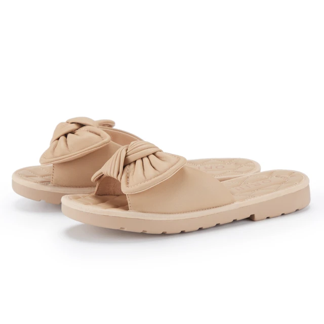 ORIN 羊皮蝴蝶結飾釦尖頭平底鞋 白色 歷史價格詳細信息