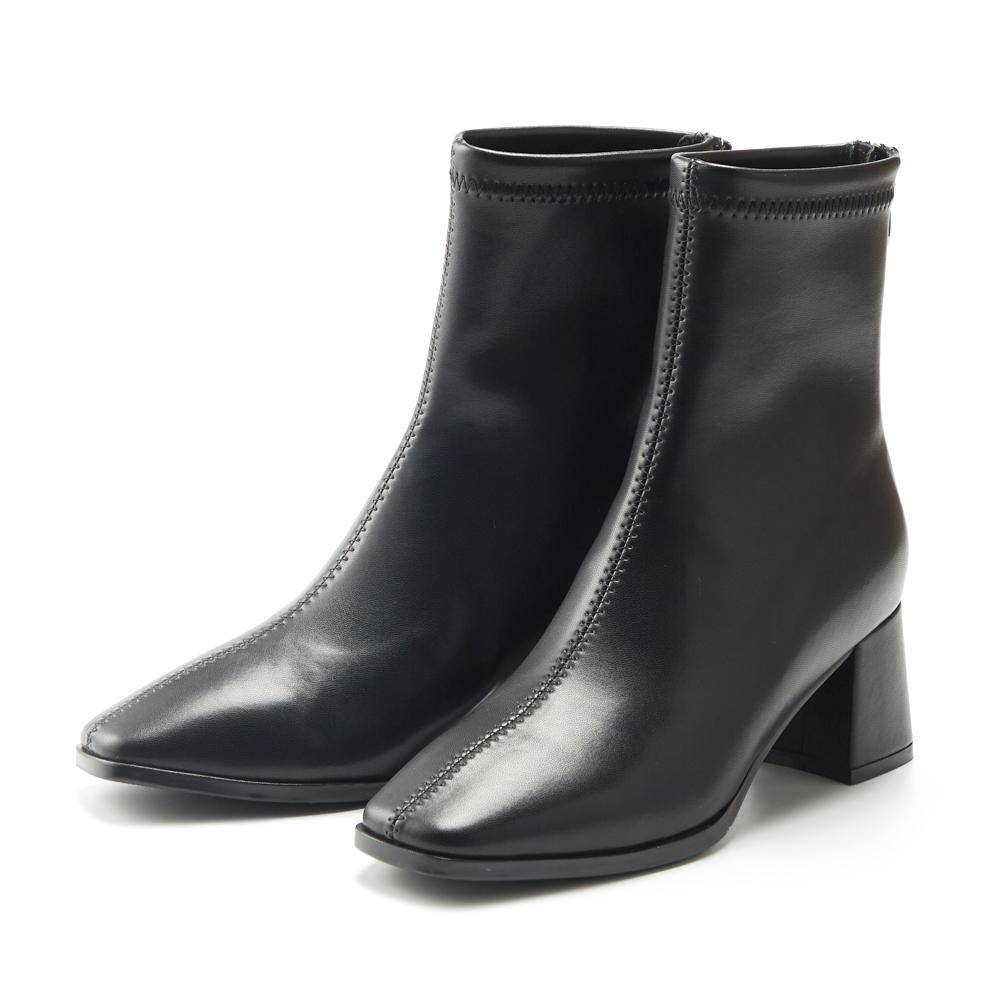 ORIN 質感羊皮素面尖頭粗低跟鞋 可可 歷史價格詳細信息