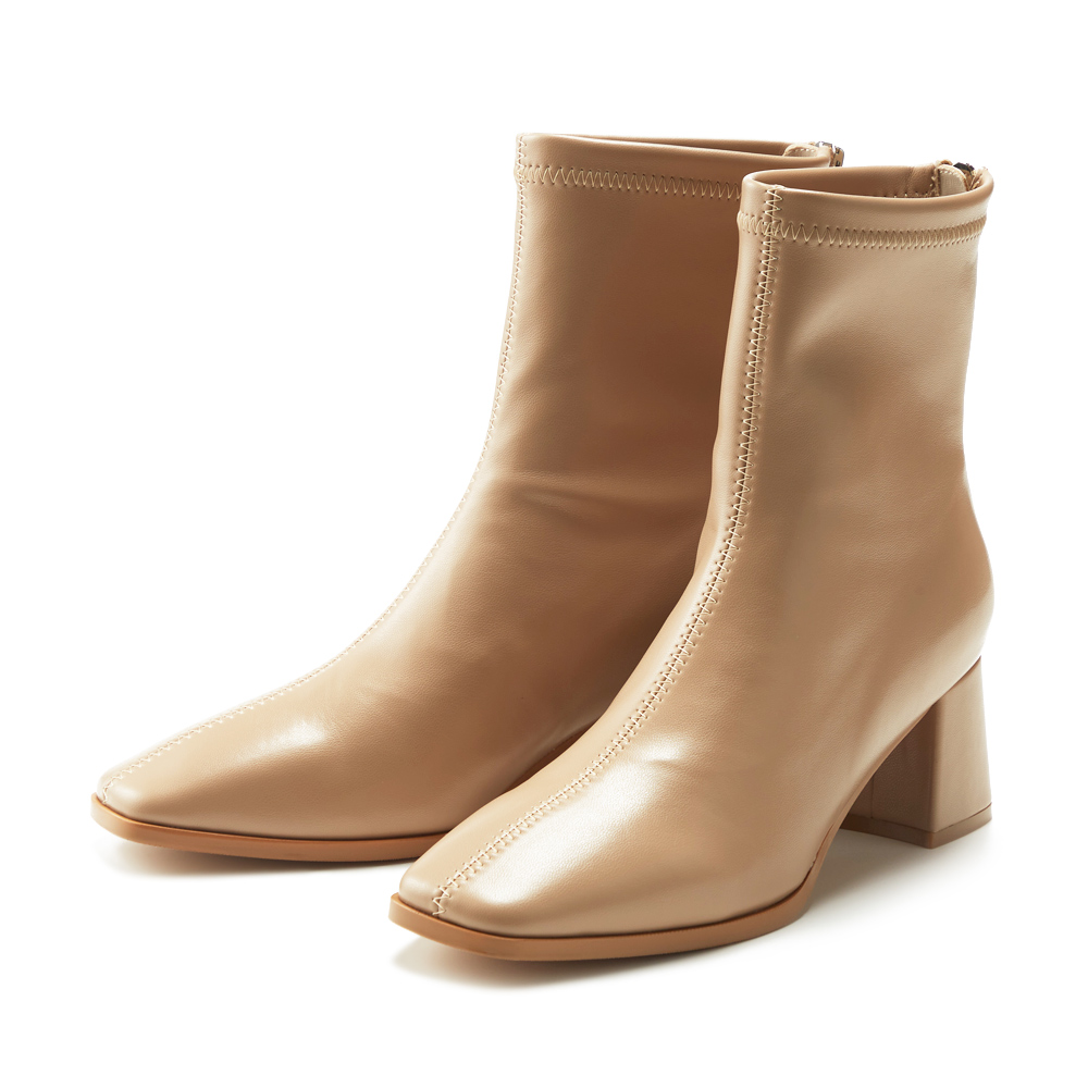 ORIN 質感羊皮素面尖頭粗低跟鞋 可可 歷史價格詳細信息