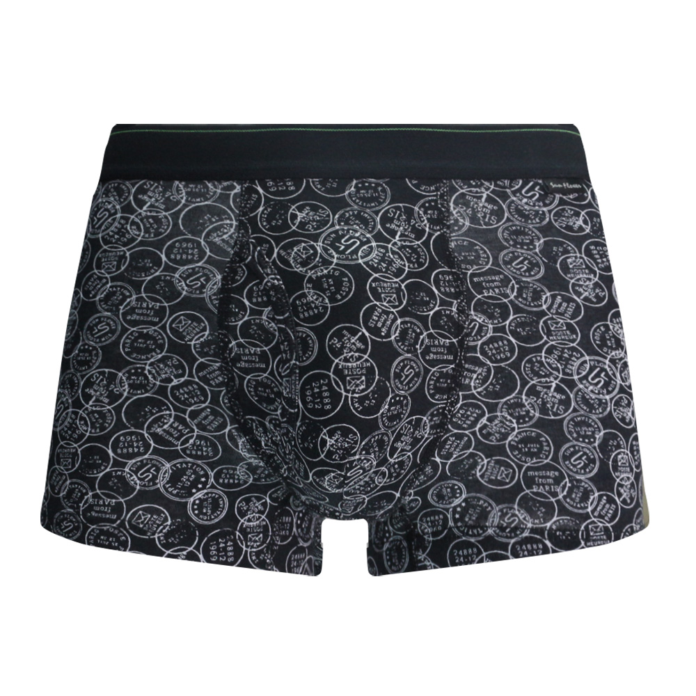 【Sun Flower三花】三花彈性時尚男平口褲.男四角褲.男內褲_天網黑 歷史價格詳細信息