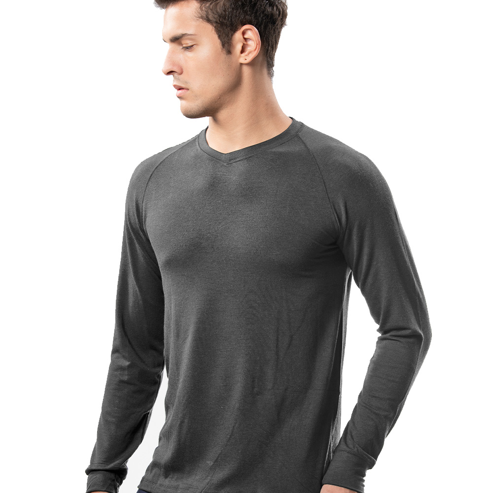 【Sun Flower三花】三花極暖柔(V領)機能衣.保暖衣.發熱衣_黑 歷史價格詳細信息