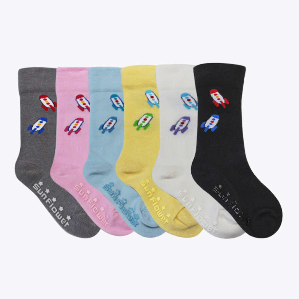 【Sun Flower三花】 三花兒童1/4素面毛巾底運動襪.童襪 9-12歲_黑 歷史價格詳細信息