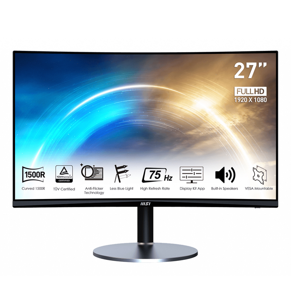 【微星MSI】PRO MP242C 曲面美型螢幕 內建喇叭(23.8吋/HDMI VGA/1500R/FHD/VA) 歷史價格詳細信息