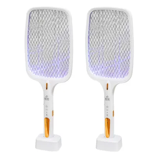 USB充電式 三層網面照明電蚊拍(附底座)-白色 歷史價格詳細信息