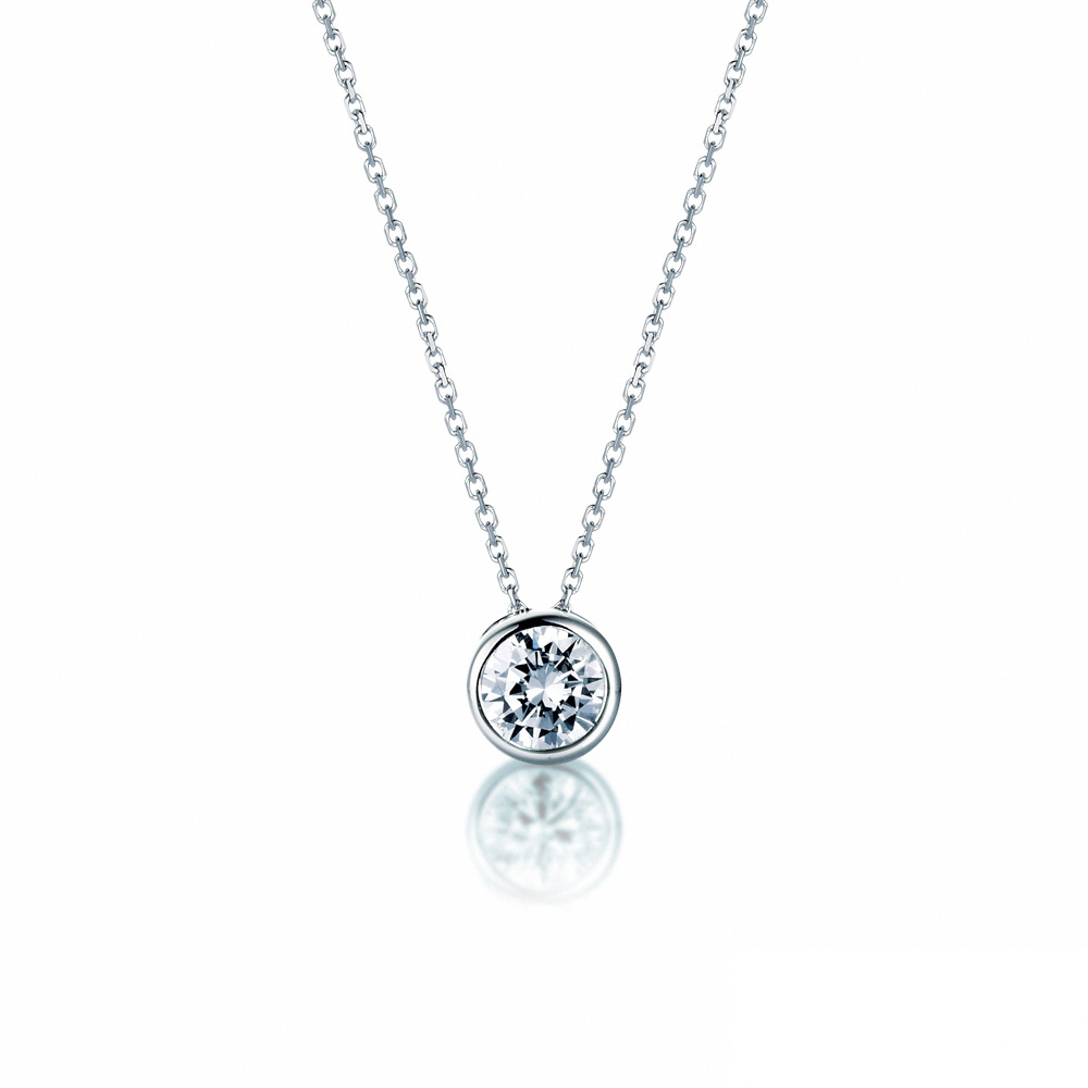 ALUXE 亞立詩 18K金 經典藍鑽項鍊 戀人系列 NN0867 歷史價格詳細信息