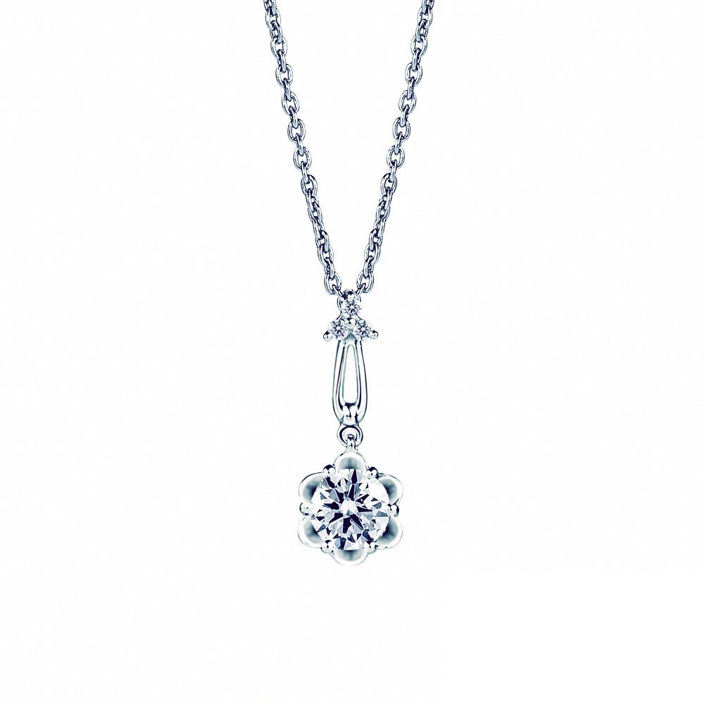 ALUXE 亞立詩 0.30克拉 FVS2 18K金 鑽石項鍊 雙層水滴 水滴形 NS0781 歷史價格詳細信息