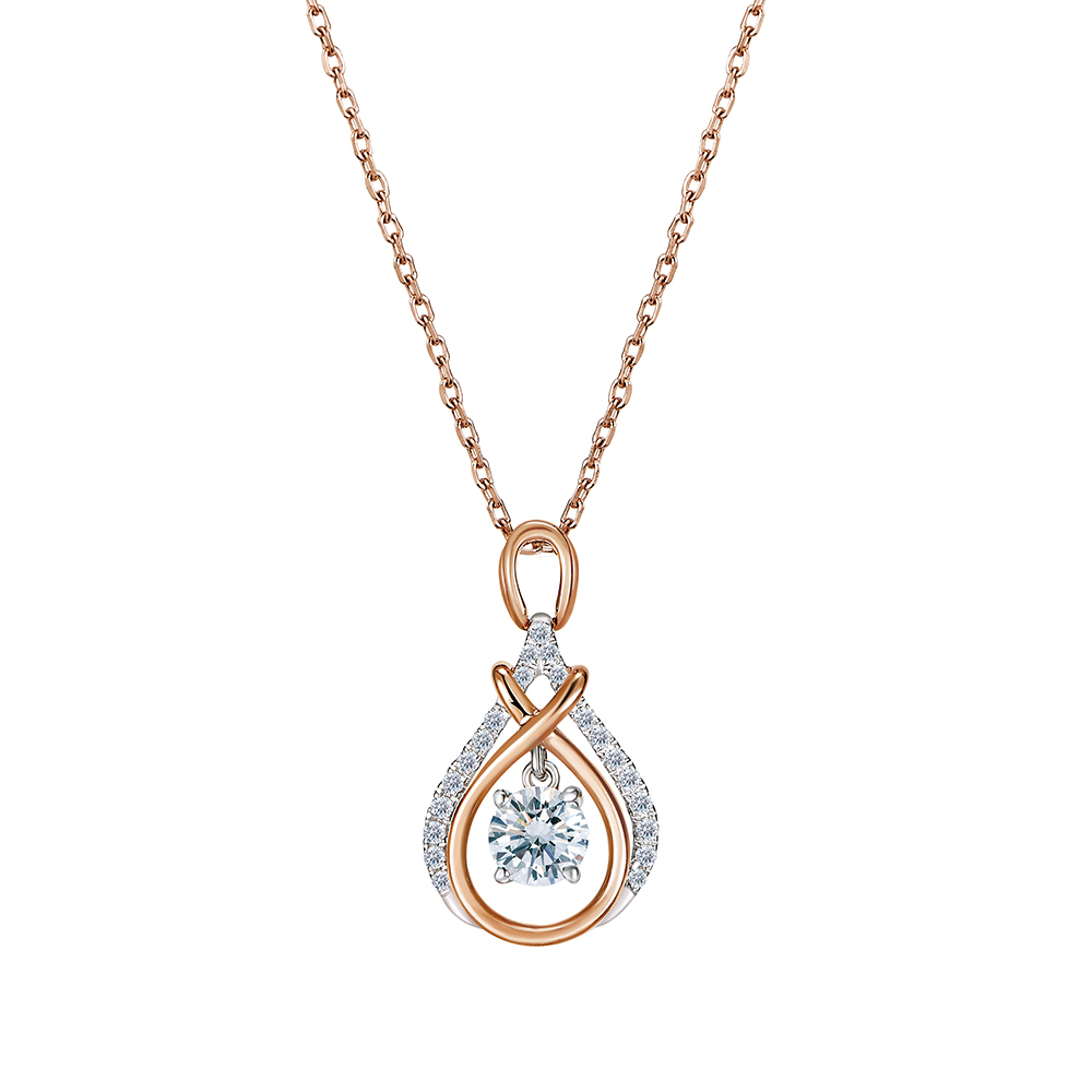 ALUXE 亞立詩 0.30克拉 FVS2 18K金 鑽石項鍊 雙層水滴 水滴形 NS0781 歷史價格詳細信息