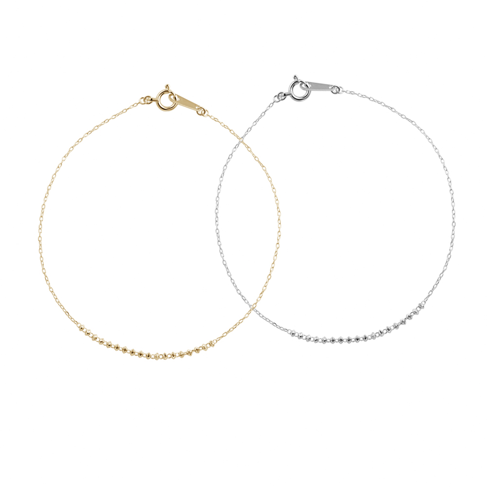 ALUXE 亞立詩 18K金 小圓珠 玫瑰金 K金手鍊 BR0205 歷史價格詳細信息