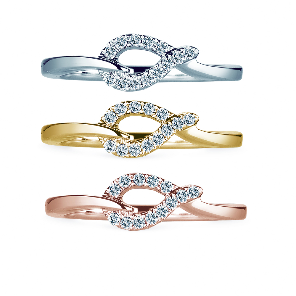 A-LUXE 亞立詩 18K金 編織愛鑽石尾戒 歷史價格詳細信息