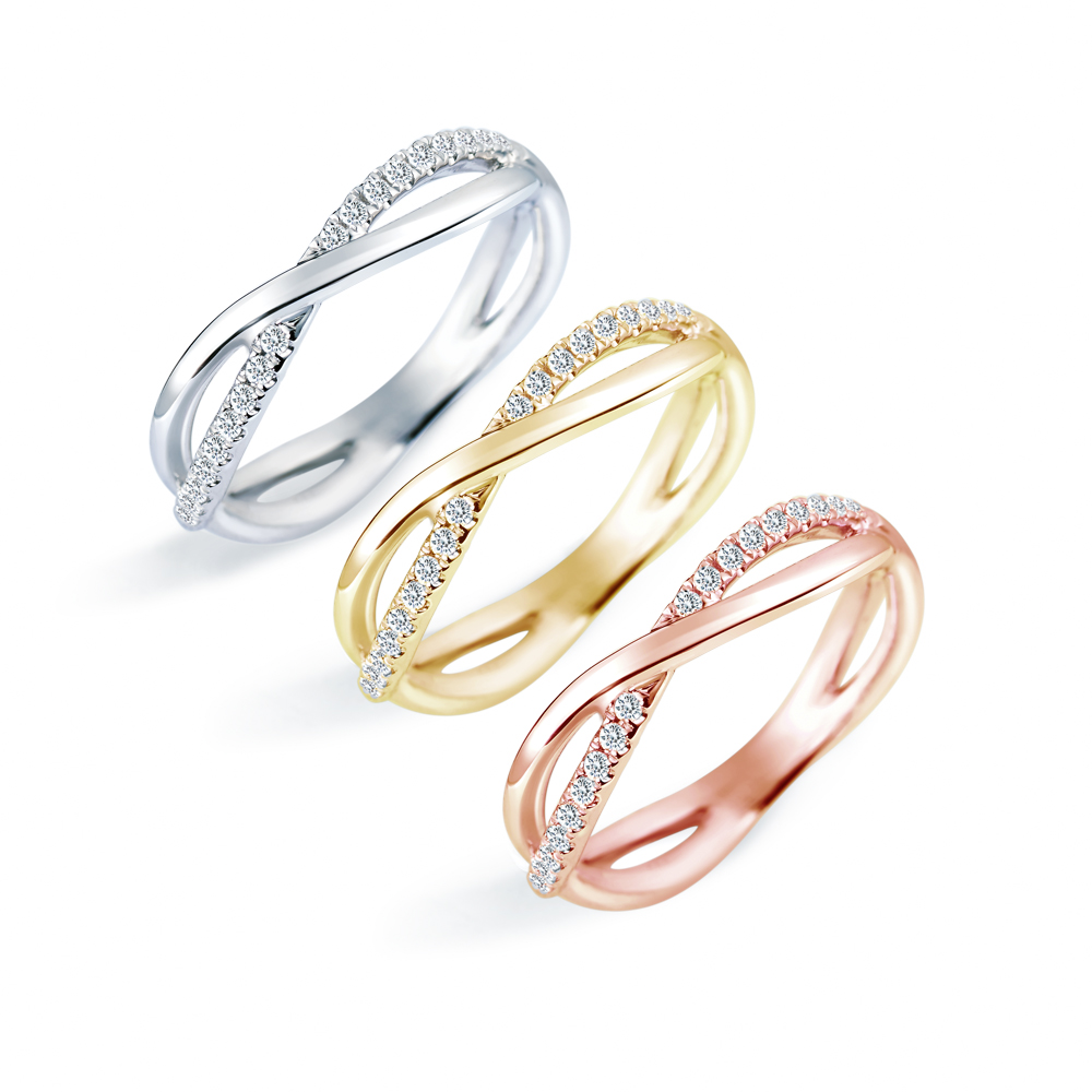 A-LUXE 亞立詩 18K金 編織愛鑽石尾戒 歷史價格詳細信息