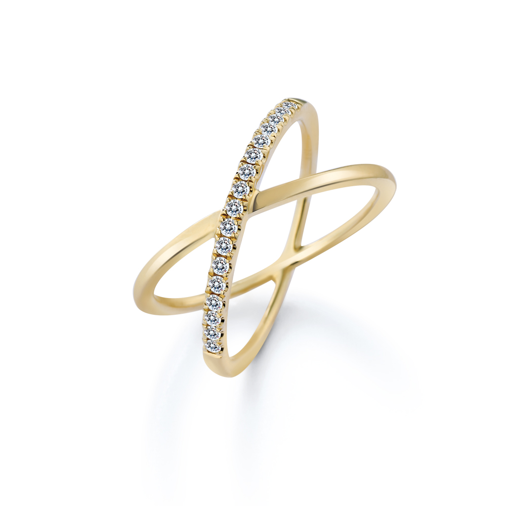 A-LUXE 亞立詩 18K金時尚蕾絲美鑽線戒 歷史價格詳細信息