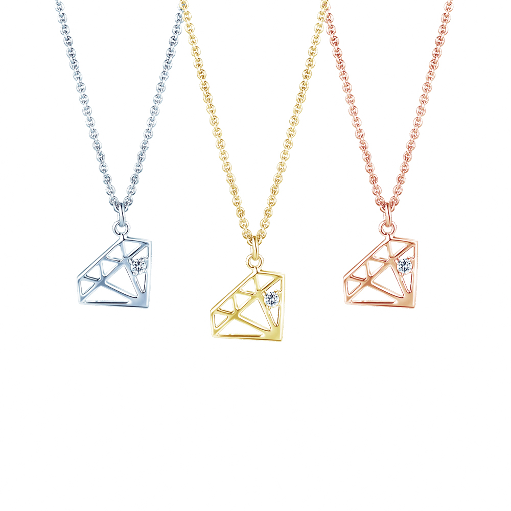 ALUXE 亞立詩 18K金 鑽石項鍊 水滴之心 梨形鑽 NN0844 歷史價格詳細信息